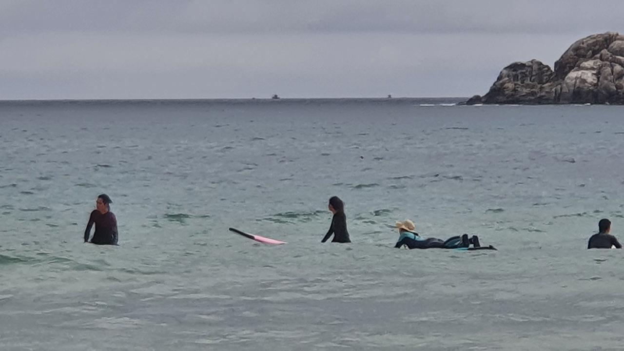 자작도(백도) 서핑